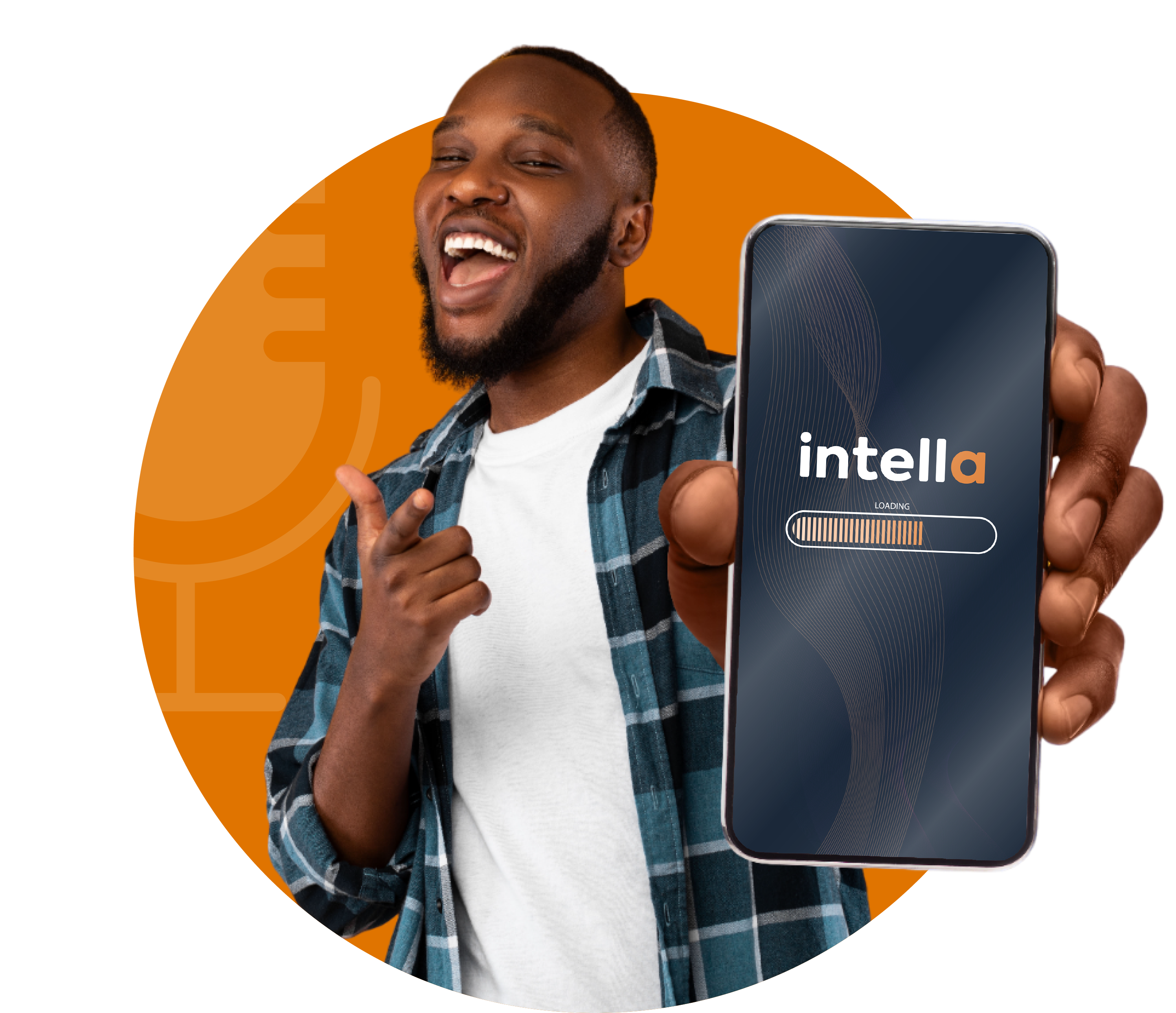 Man using Intella application